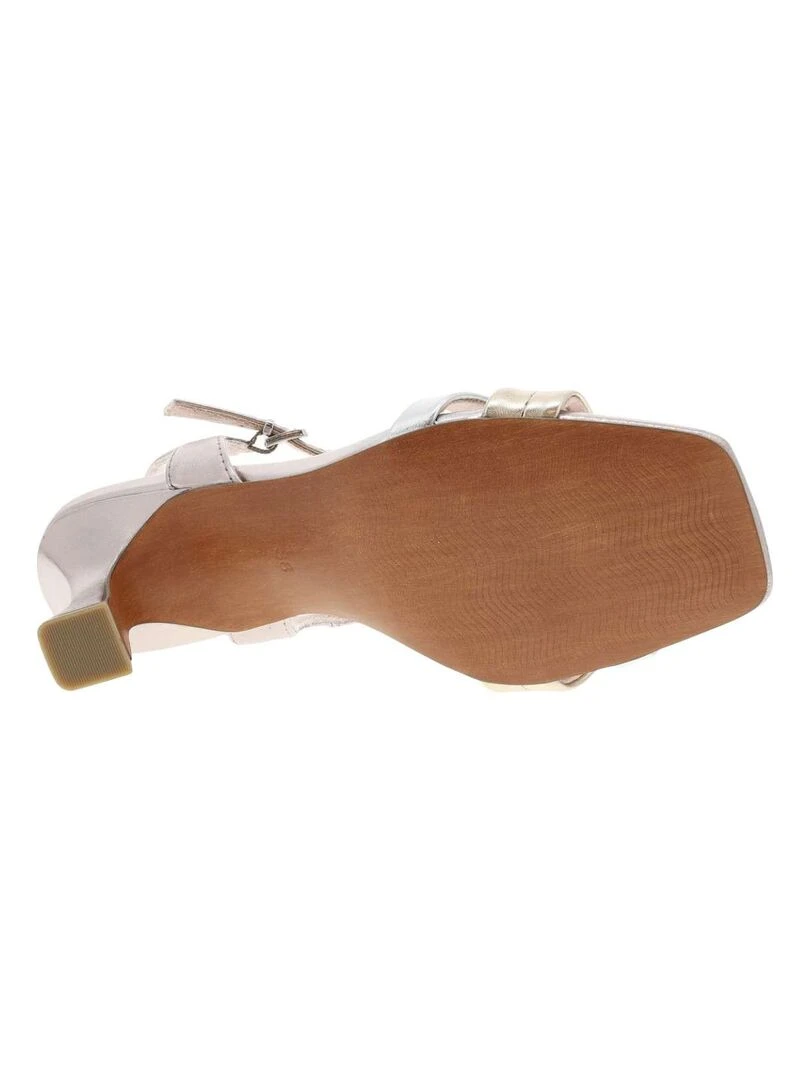 MARCO TOZZI   Nu pieds talon entonnoir   Rose