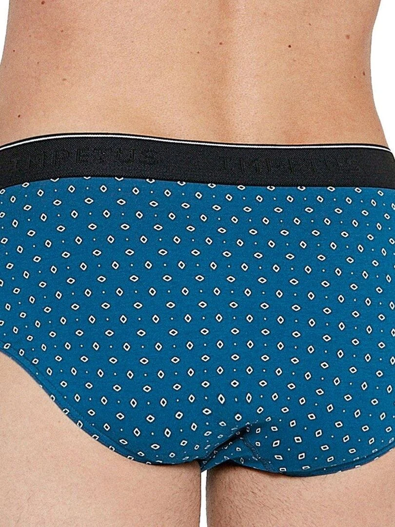 Pack 2 slips en coton Besar   Bleu