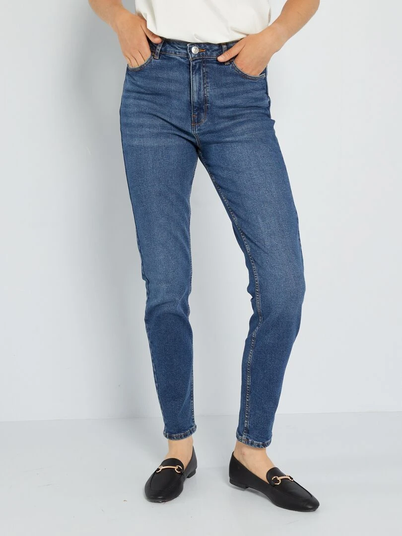 Pantalon slim en denim 32L Bleu