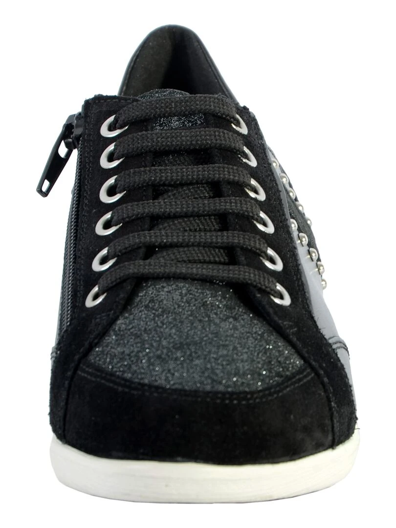 Basket Cuir Geox Myria Nappa   Noir