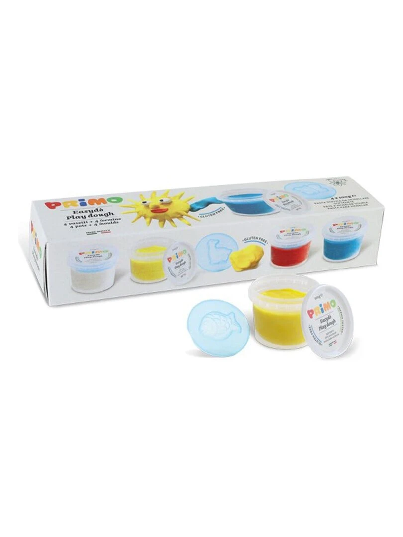 4 pots de pâte à modeler naturelle   N/A