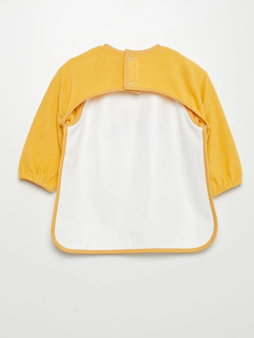 Bavoir tablier éponge   Jaune
