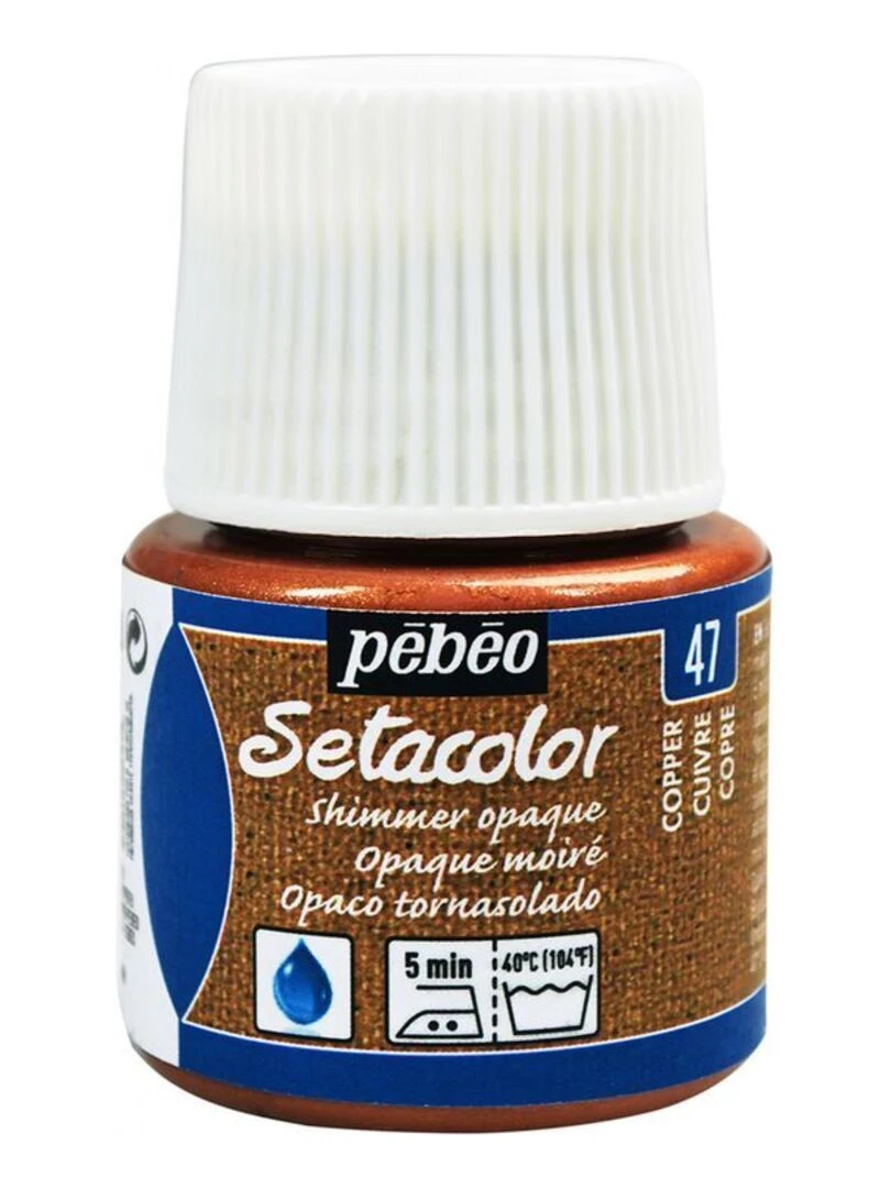 Peinture textile Setacolor opaque effet métallique Cuivre 45 ml N/A