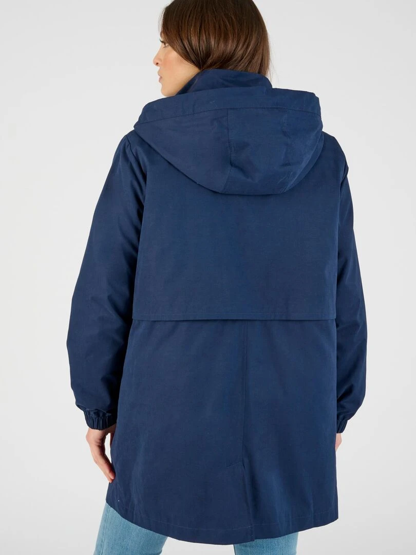 Parka 3 en 1  gilet amovible doublé Thermolactyl   Damart   Bleu marine