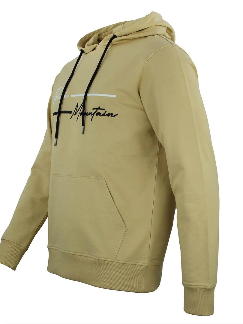 Sweat à capuche homme CODEK   PEAK MOUNTAIN   Beige