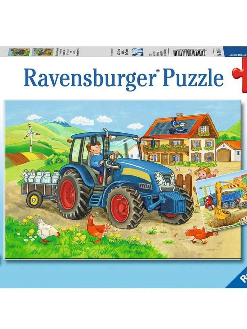 Puzzle 2x12 p   Chantier et ferme   N/A
