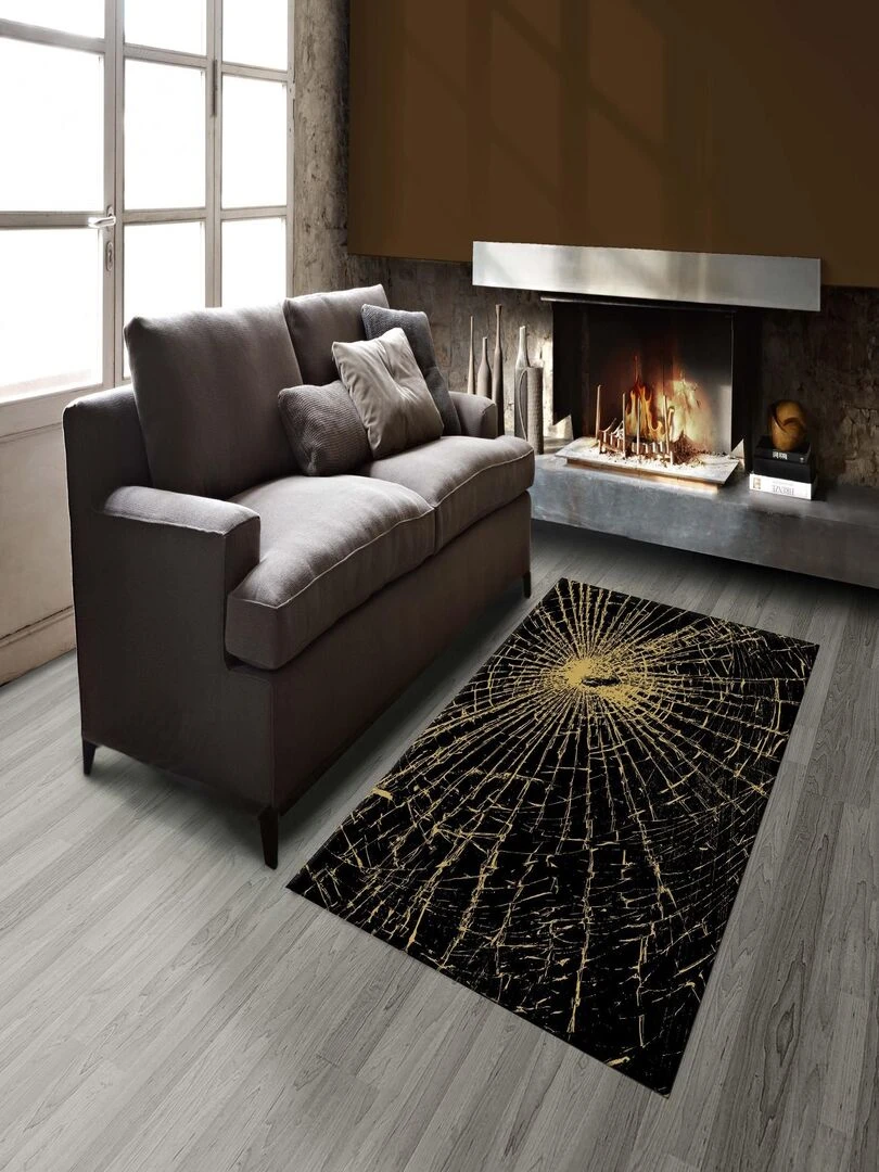 Tapis ECLAT Gold Black Noir