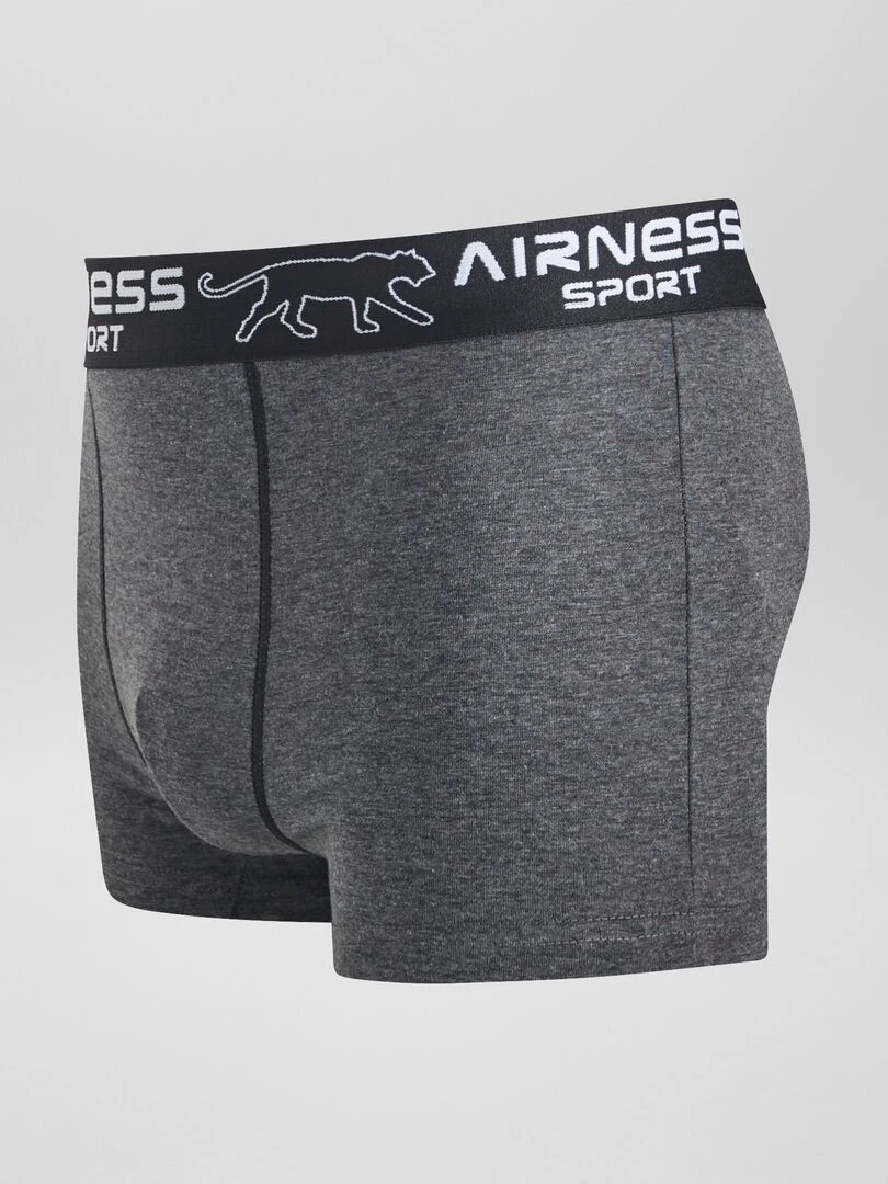 Lot de 3 boxers 'Airness'   gris/noir