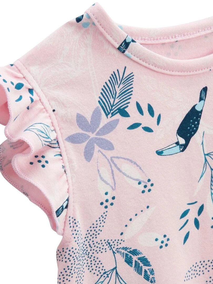 T shirt bébé Bella Chica   Rose