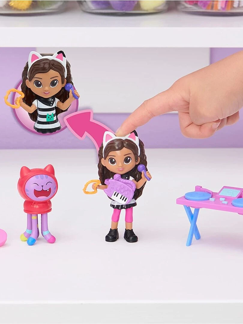 Gabby's Dollhouse Gabby's Kitty Karaoke Figurine et chat   N/A