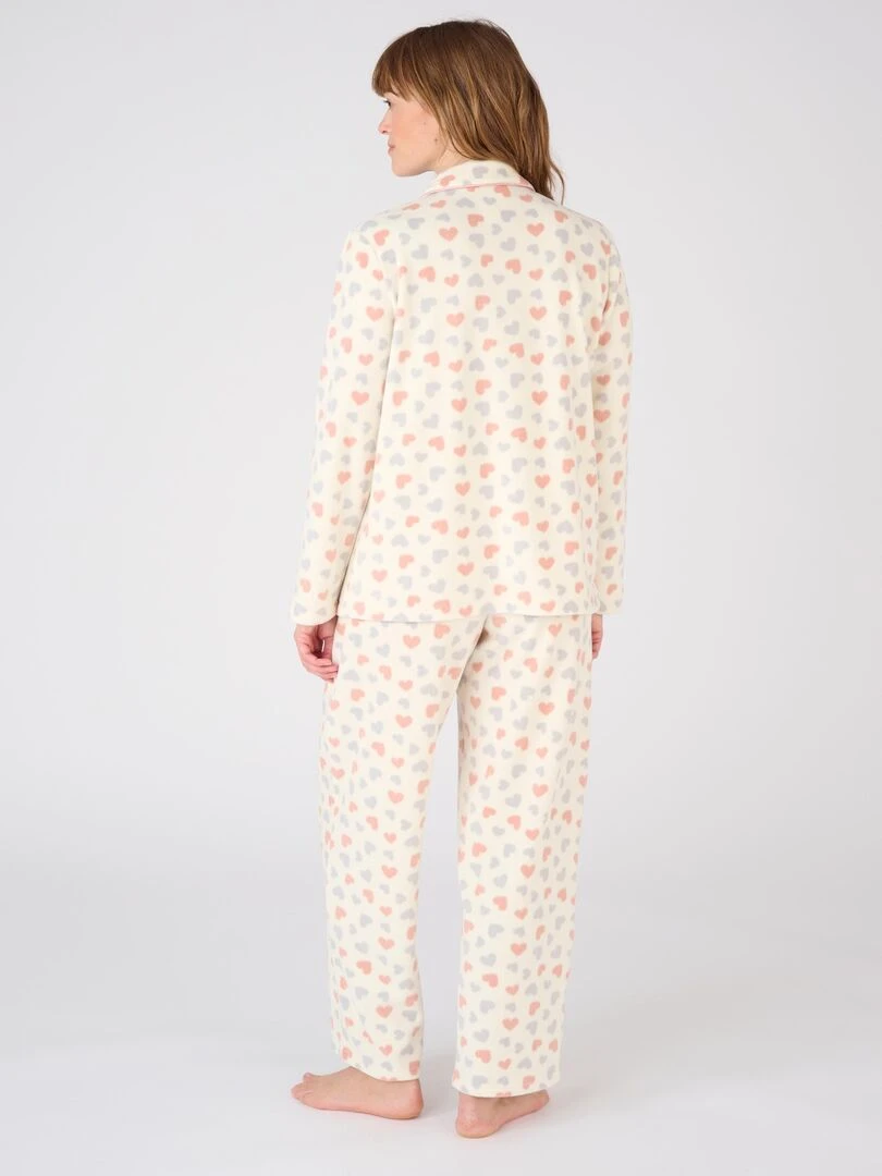 Pyjama maille polaire Thermolactyl   Damart   Ecru