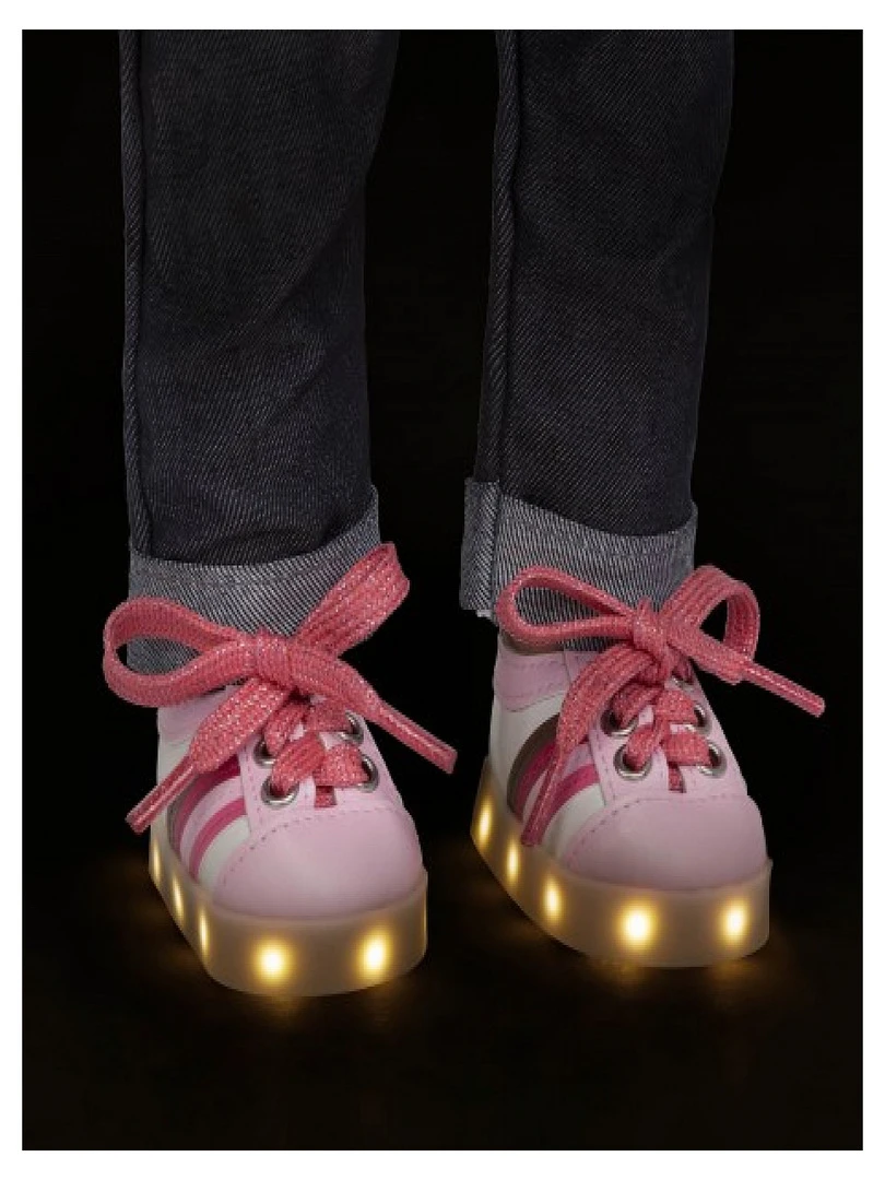 Baskets Lumineuses Roses Pour Poupee 'our Generation' 46cm N/A
