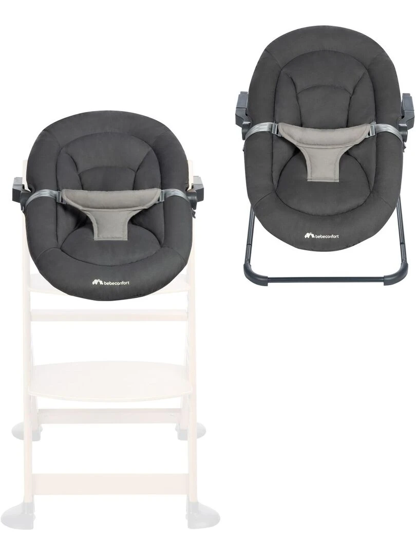 BEBECONFORT Timba baby Transat bébé compatible chaise haute Timba 0 6 mois Tinted Graphite Gris Gris
