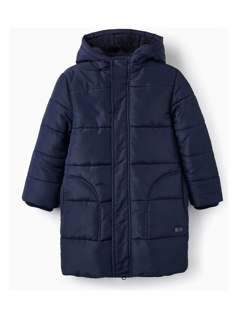 Manteau Matelassé avec Capuche pour Garçon LITERATURE CLUB Bleu foncé