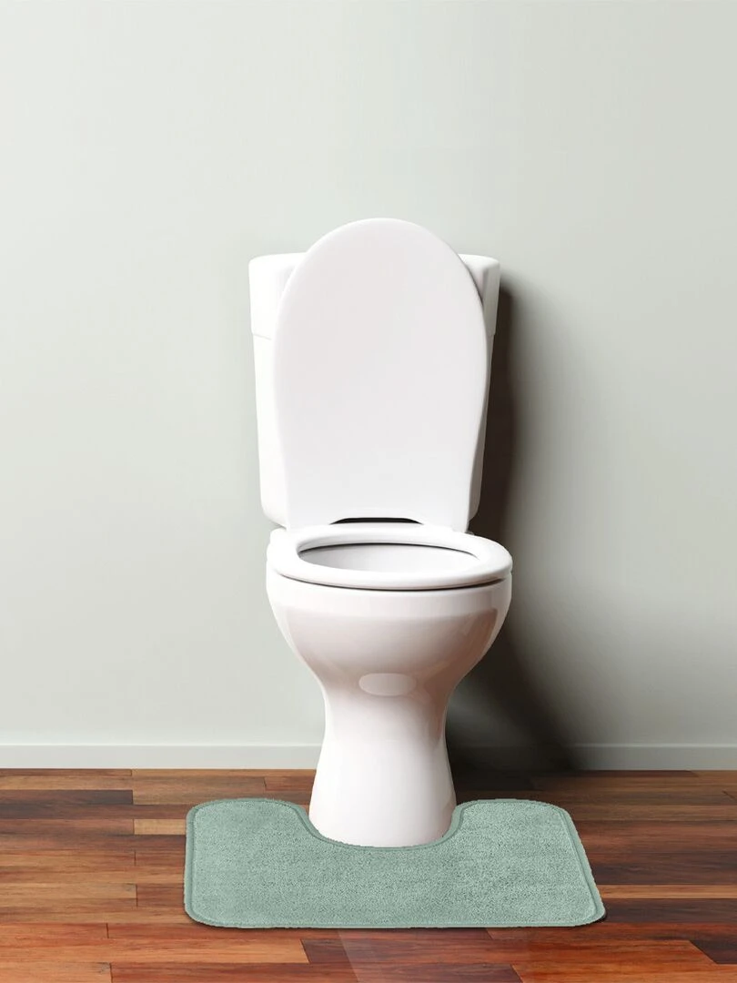 Guy Levasseur Tapis de toilette en polyester uni Vert