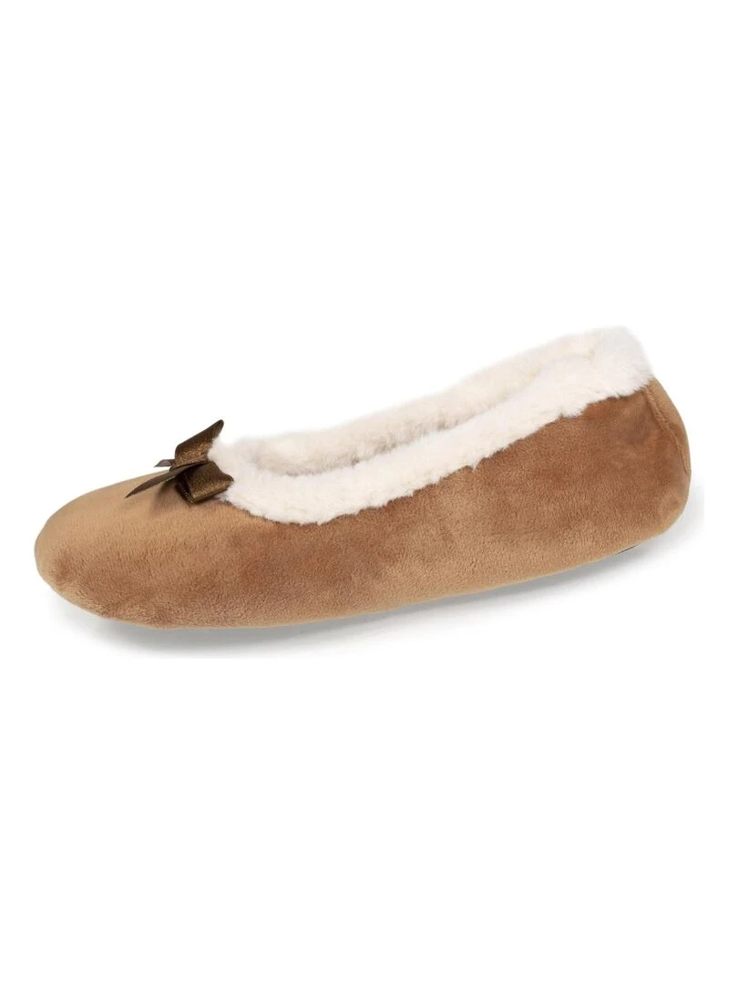 Chaussons ballerines Junior Camel Nœud Marron