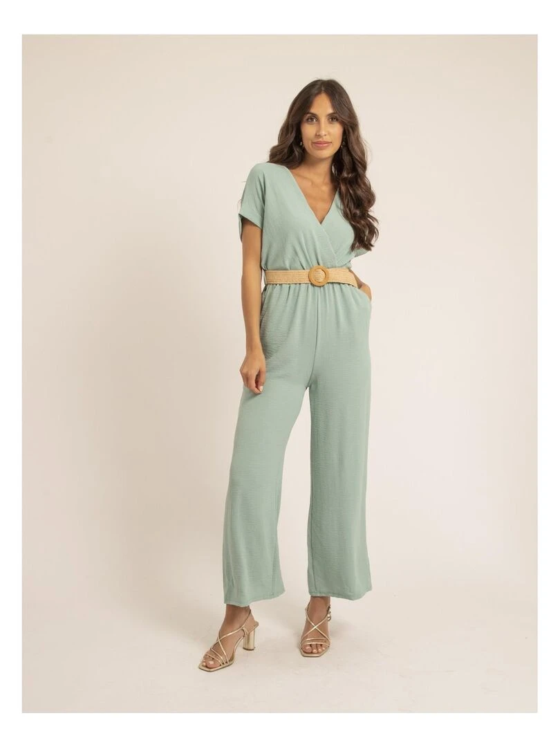 Combi pantalon et ceinture EDERNIE Vert pistache