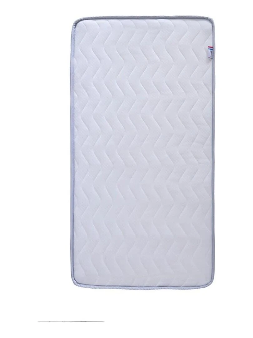 Matelas bébé Confort XXL   60 cm x 120 cm x 15 cm   Blanc