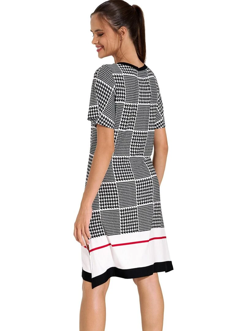 Robe estivale manches courtes Quito Noir