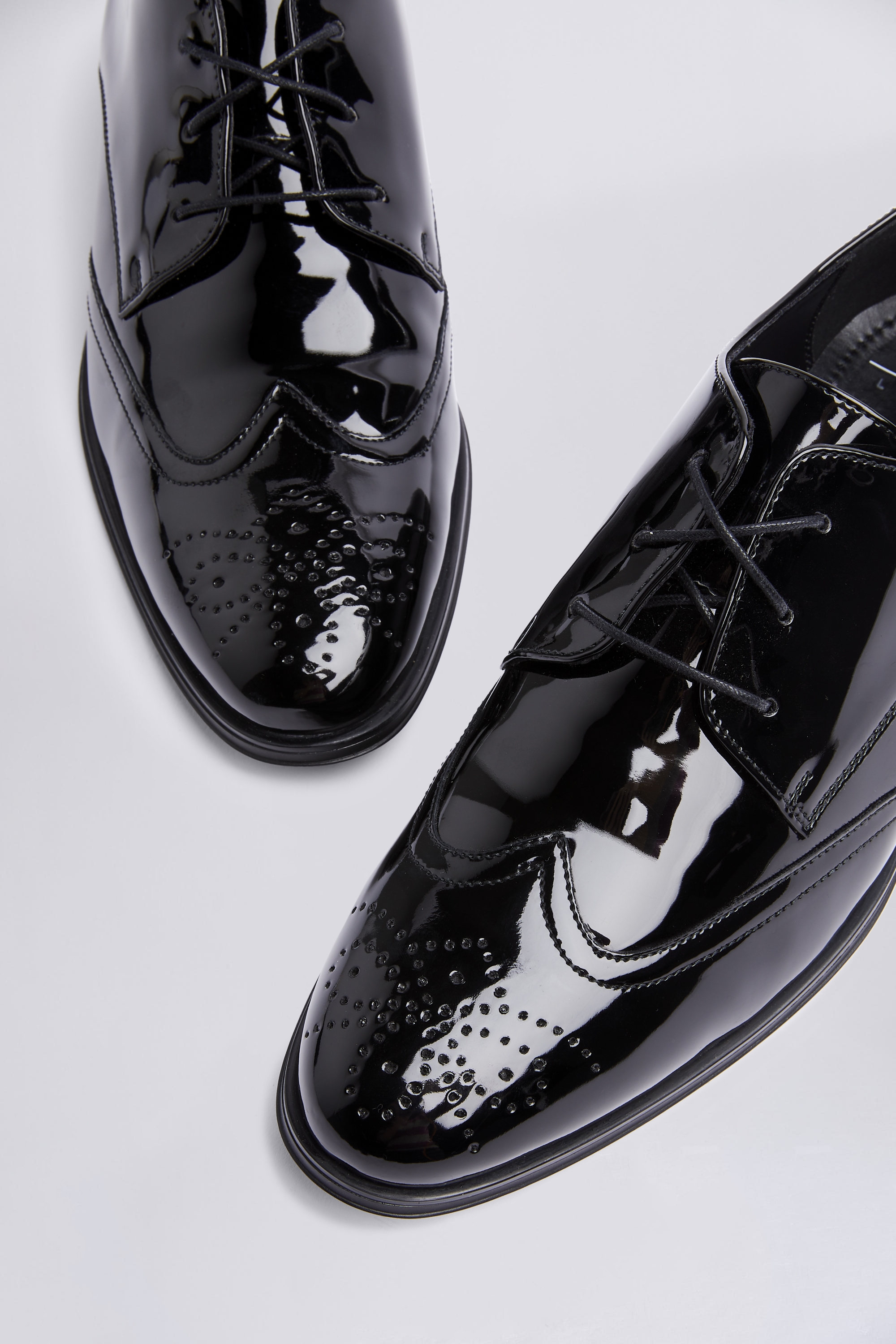 Kensington Black Patent Dress Brogues   Buy Online at Moss