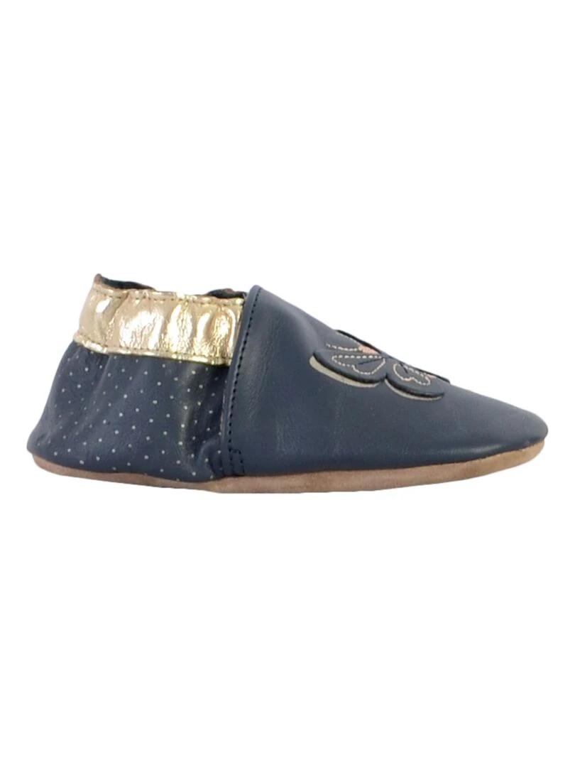 Chausson Cuir Enfant Robeez Fly In The Wind Bleu