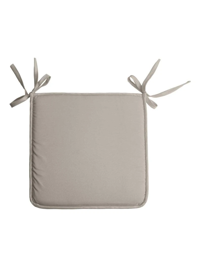 Galette de chaise unie aux multiples couleurs Beige