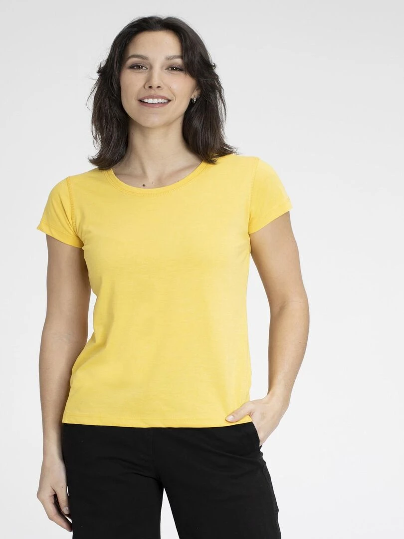 T shirts rond MARINE Gérard Pasquier Jaune