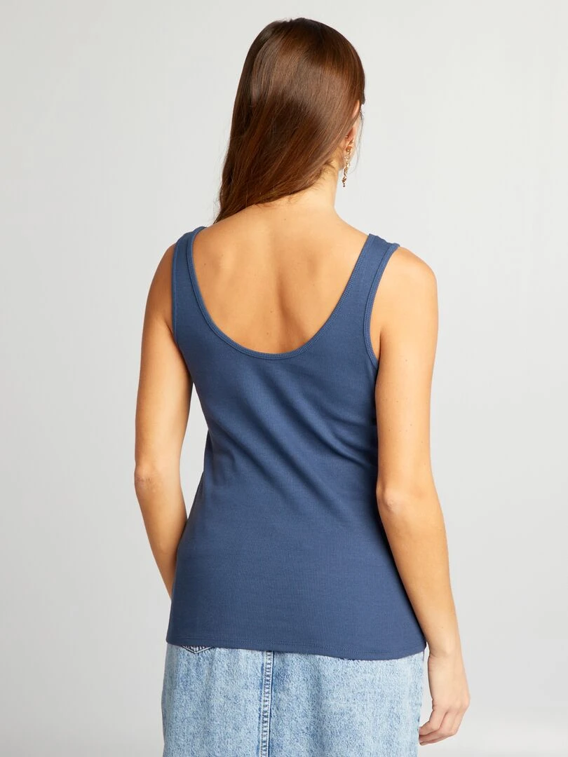 Débardeur sans manches   bleu foncé
