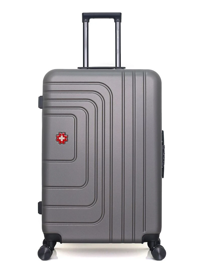 Set de 3 Valises Rigides Grand Format Taille Moyenne et Valise Cabine RUTI Gris foncé