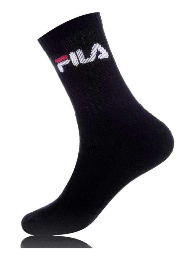 Lot de 6 Paires de Chaussettes Tennis homme Fila   Blanc Noir