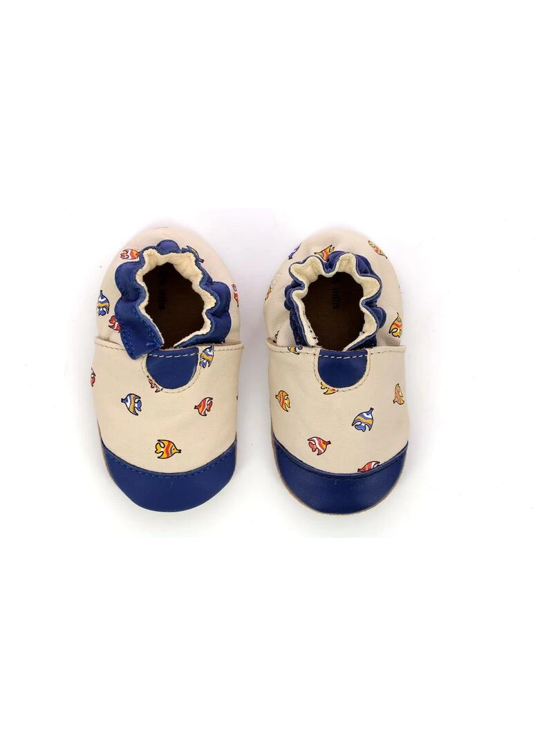 Chaussons Cuir Neonfish Beige