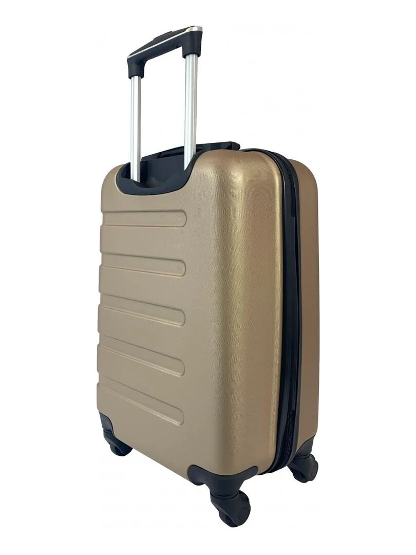 Lot 3 Valises Rigides dont 1 Valise Cabine ABS   Jaune