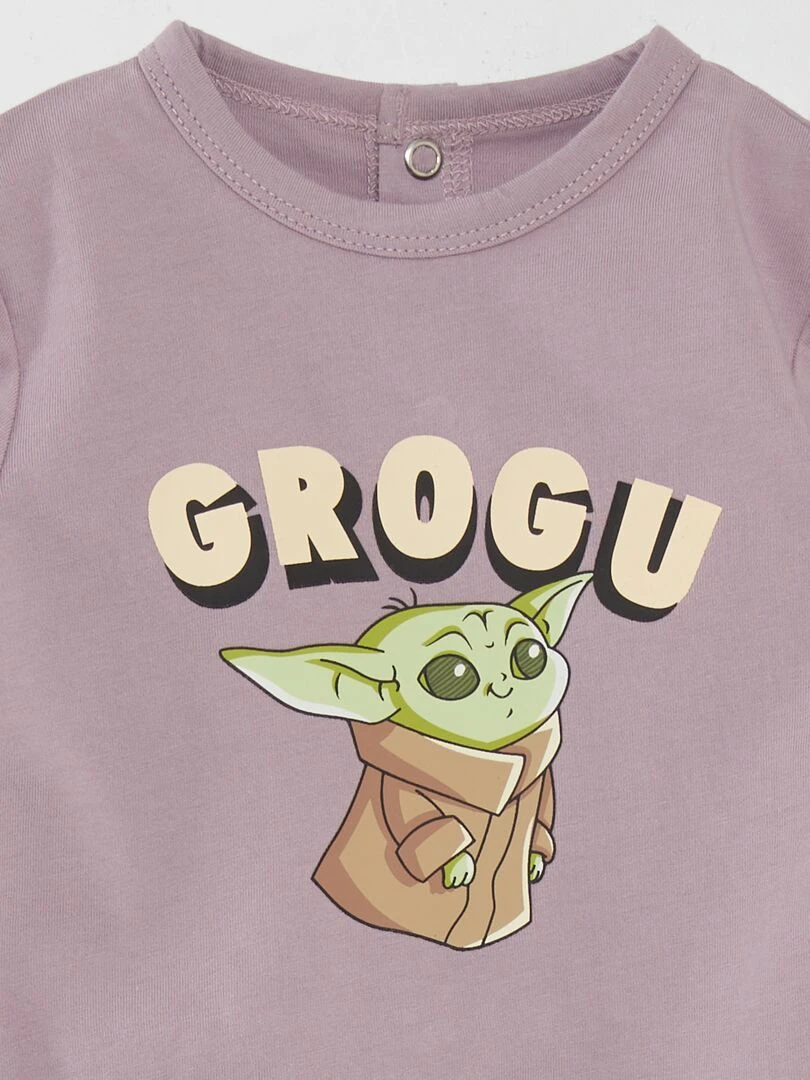 Pyjama dors bien 'Grogu' 'Star Wars' Violet