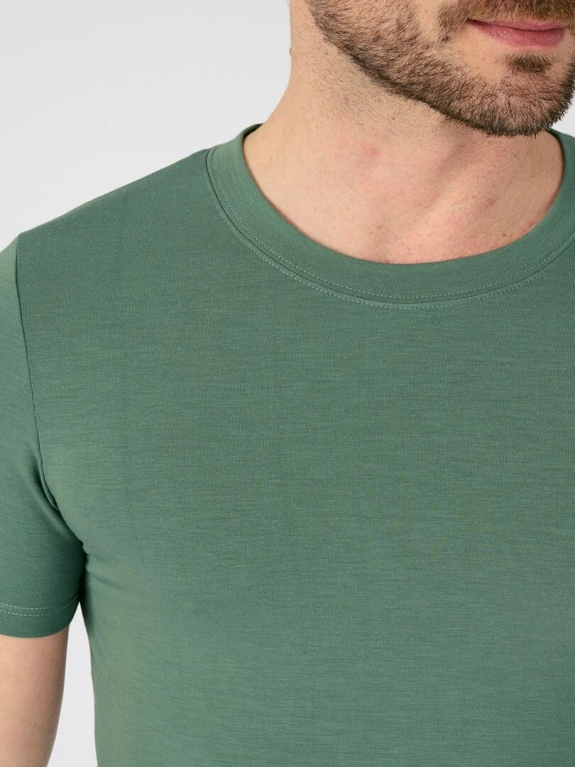 T shirt manches courtes thermorégulant Evolutyl Damart Vert