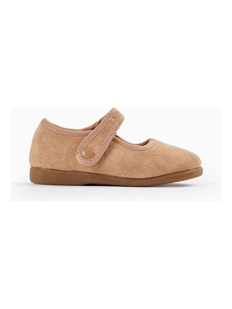 Sabots en daim pour bébé fille BROTHERS&SISTERS Beige clair