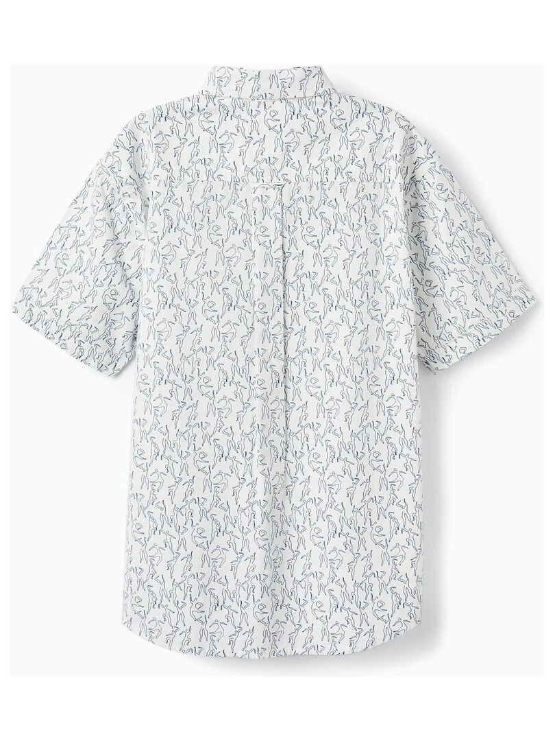 Chemise À Manches Courtes En Coton Pour Adulte 'You&Me' manches courtes PICASSO Bleu