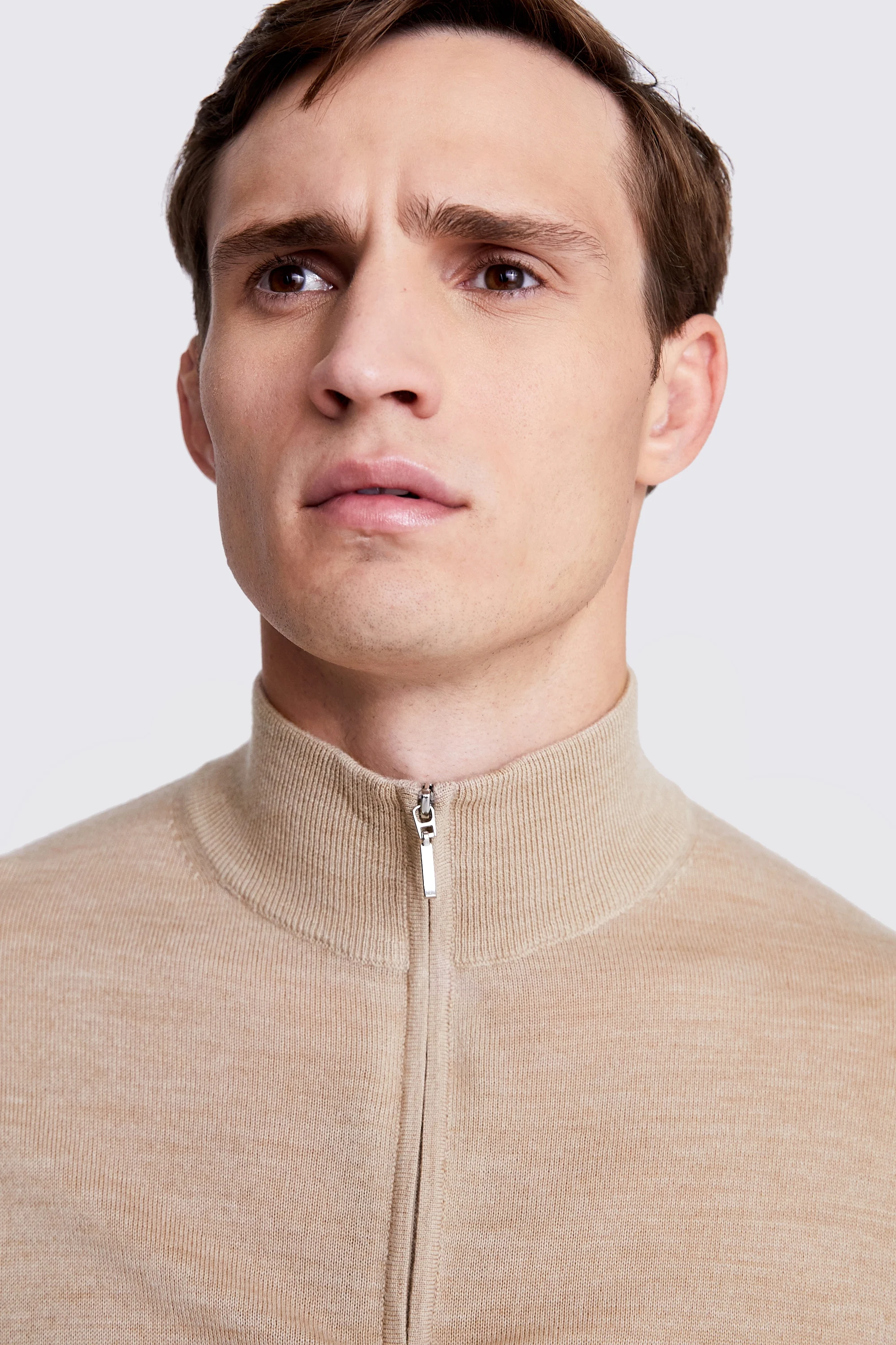 Dark Blue Merino Roll-Neck Jumper   Buy Online at Moss