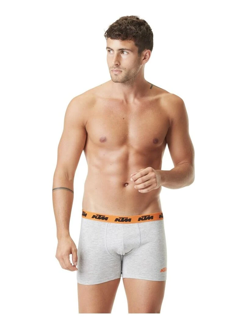 Lot de 5 Boxers coton homme KTM Ktm   Gris