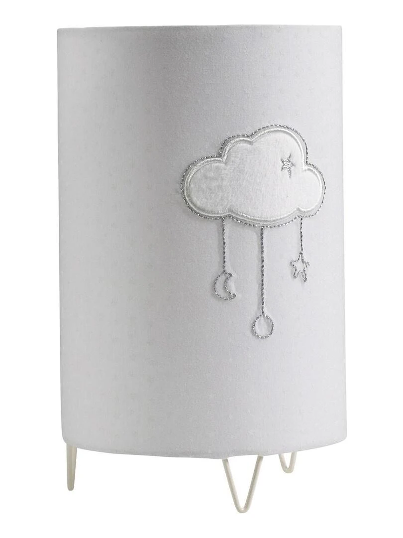 Luminaire avec détail Nuage en coton gris SAUTHON Gris
