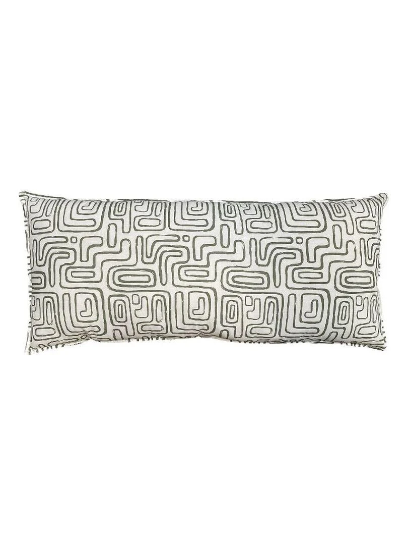 Coussin rectangulaire imprimé coton MATISSE Blanc