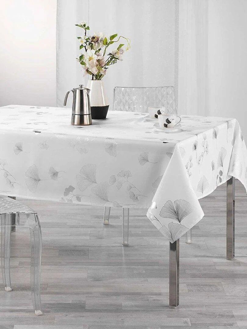 Nappe rectangulaire Bloomy Gris