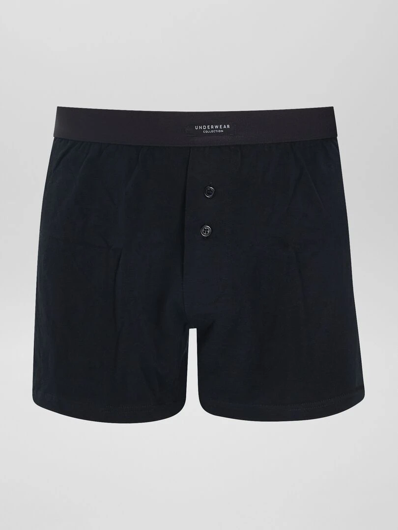 Lot de 3 boxers unis   Noir