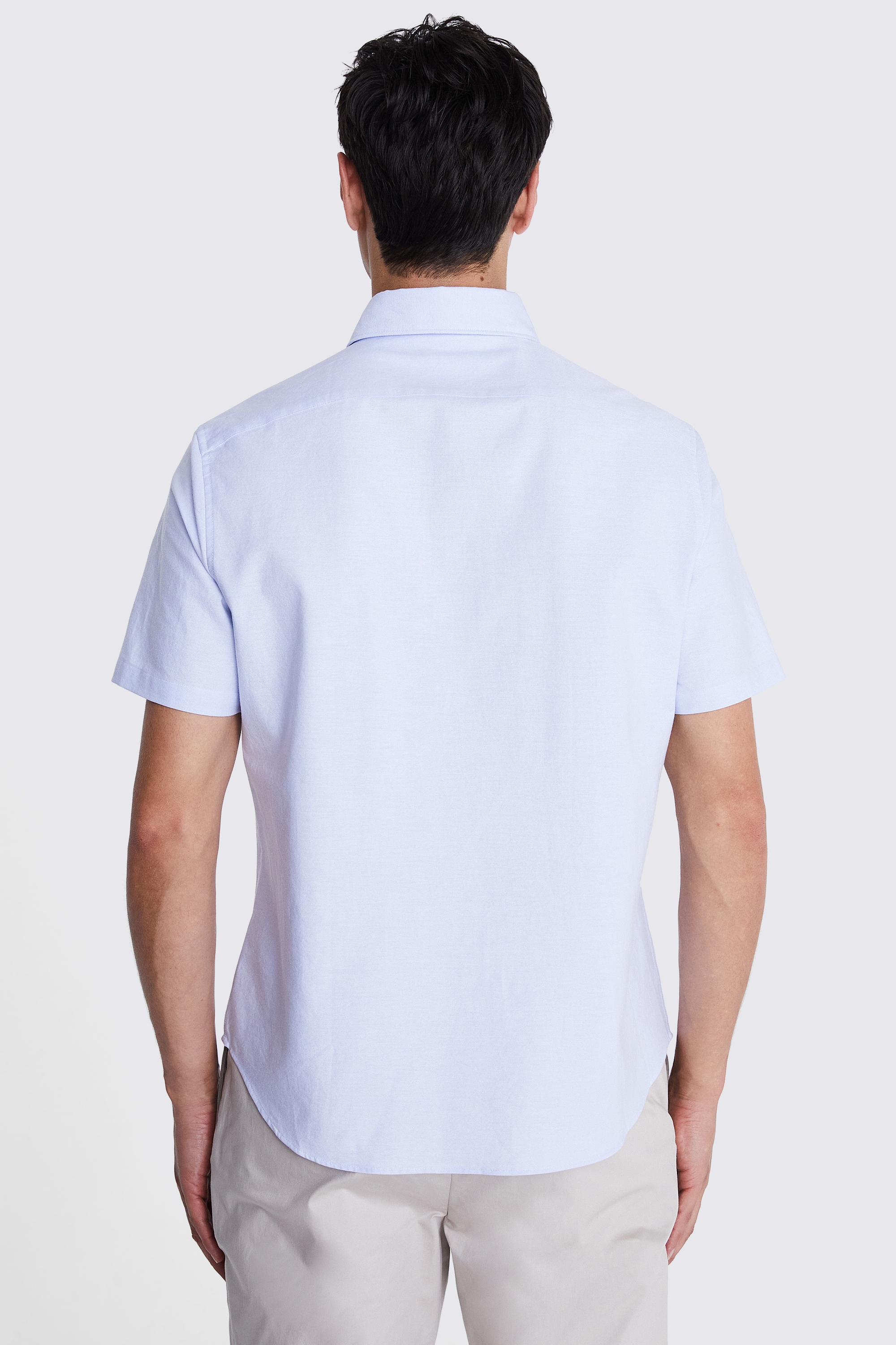 Sky Short Sleeve Washed Oxford Shirt   Buy Online at Moss