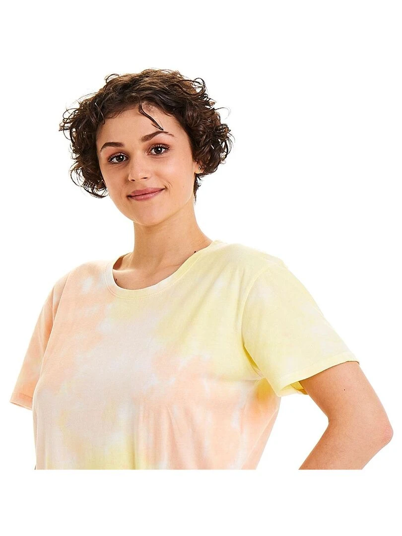 Big tee en coton bio WOODSTOCK   Camille Cerf & Pomm'Poire   Rose