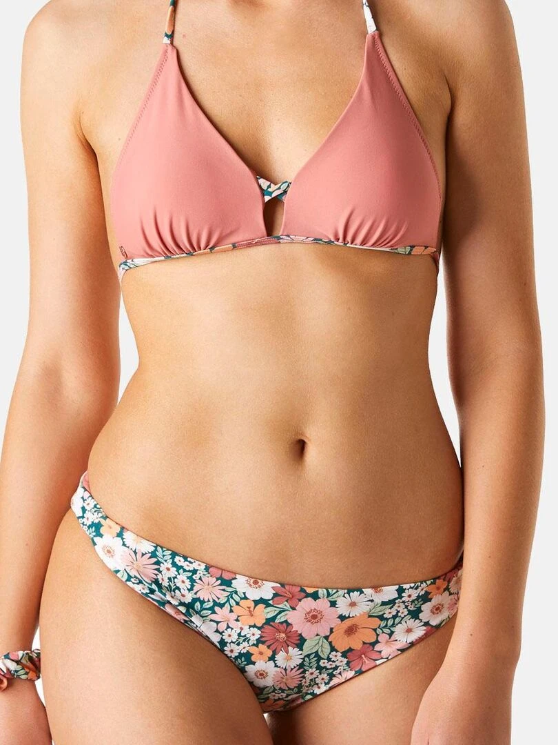 Haut de maillot triangle SIXTIES   Brigitte Bardot Bain   Rose