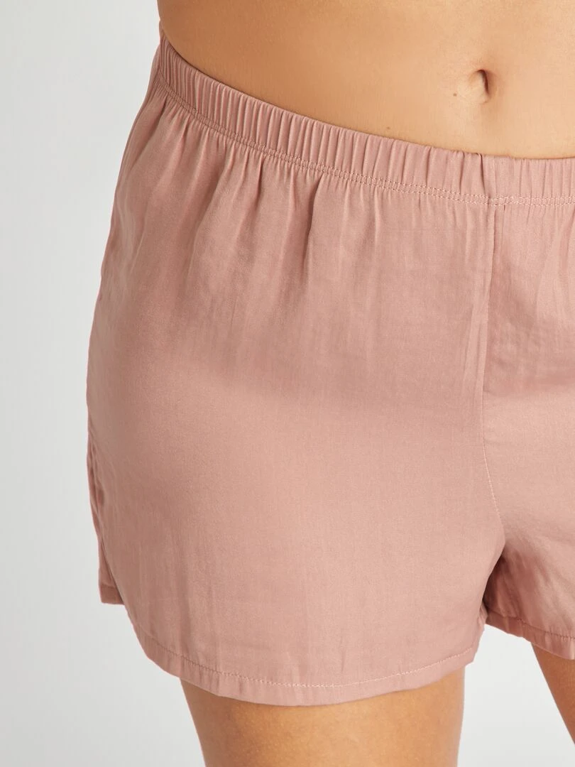Ensemble pyjama court débardeur + short   2 pièces   Rose