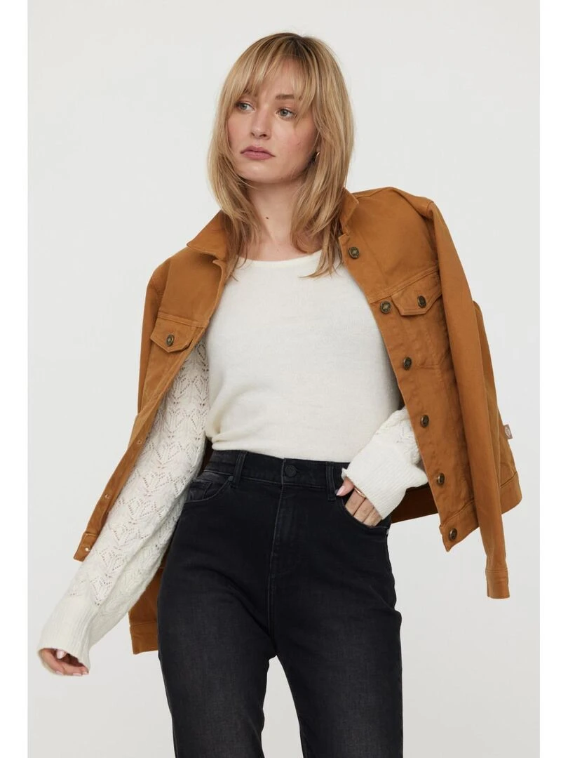 Lee Cooper   Pull manches longues polyester regular CATI   Beige