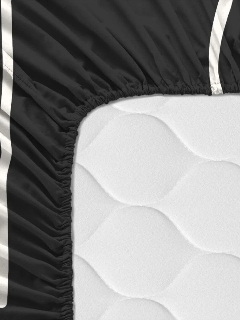 Drap housse Serenity "Happyfriday"   Blanc