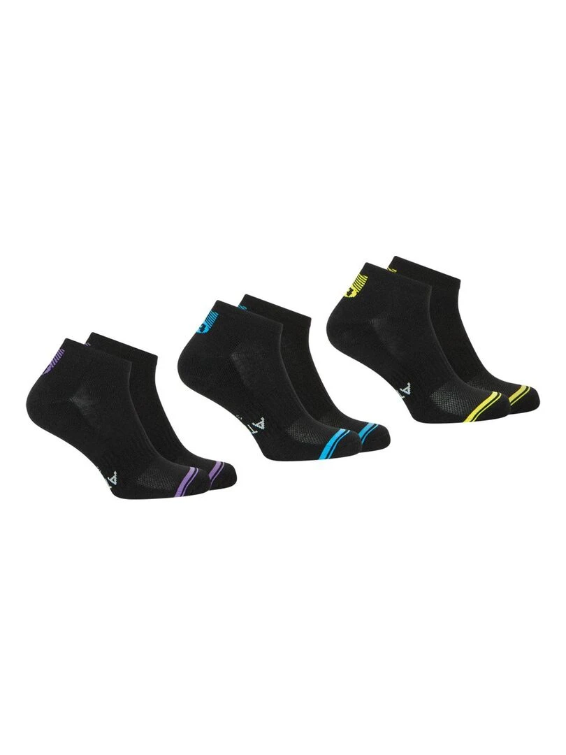 Lot de 3 paires de socquettes homme Training Dry Noir