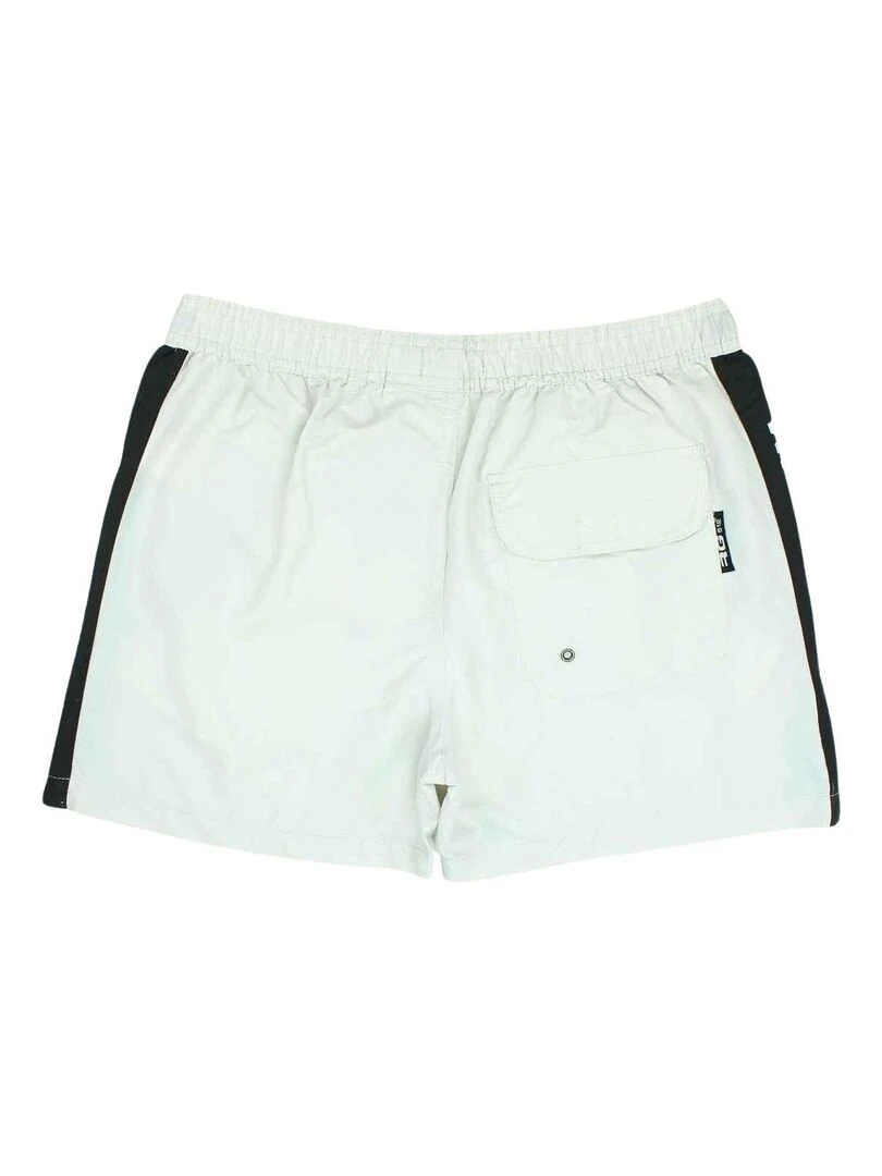 RG512 Short De Bain homme imprimé logo Gris